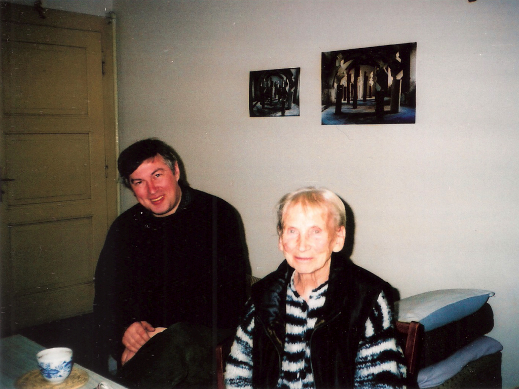 Květa Vokolková, poslední foto se Zdeňkem Martišem před opuštěním Pardubic.