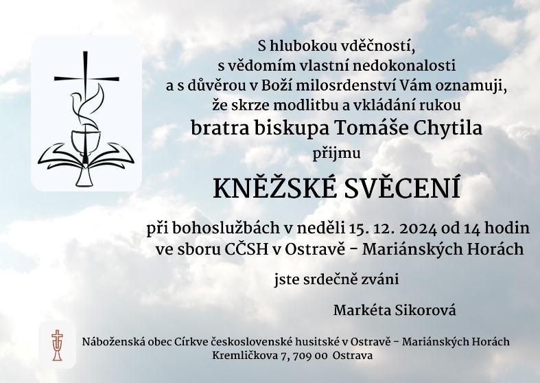 Kněžské svěcení Sikorová