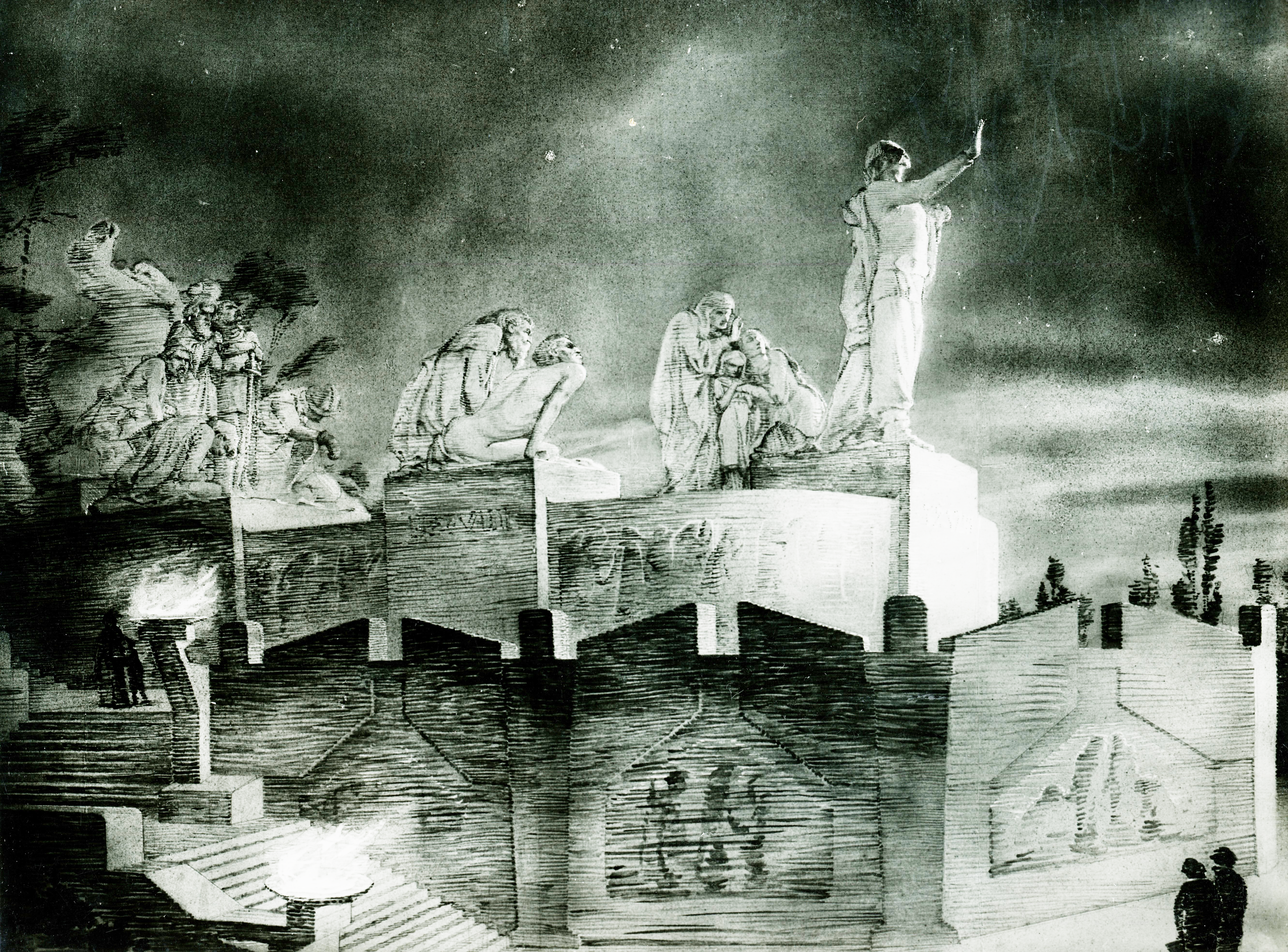 Bílkův návrh Žižkova pomníku pro Vítkov